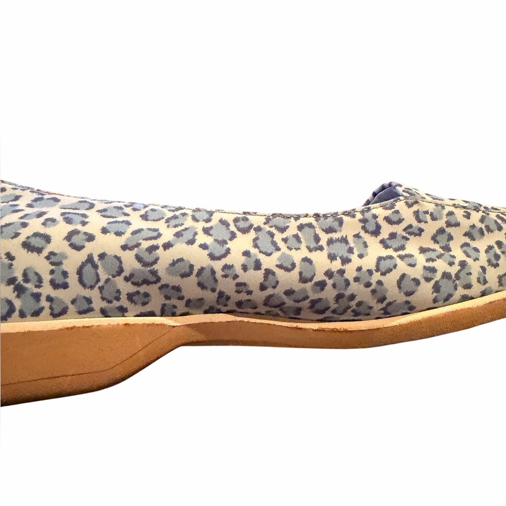 Bottega Veneta Made in Italy Blue Leopard Fabric Slip On Loafers Women’s Sz 8 - Picture 9 of 13